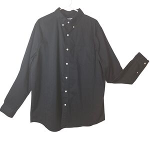 Chaps Midnight Black Casual Button-Down Shirt